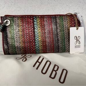 Hobo Multicolor Snake Print Clutch